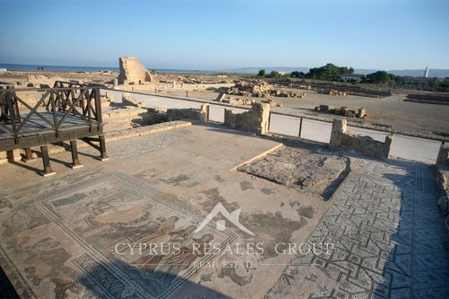 UNESCO site mosaics 3-5 century AD in Paphos - ancient capital of Cyprus
