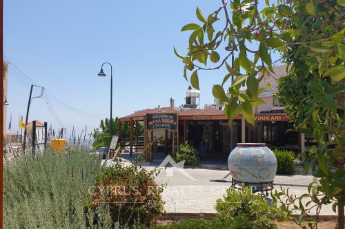 Famous Massoura Tavern in Tala square, Cyprus. 
