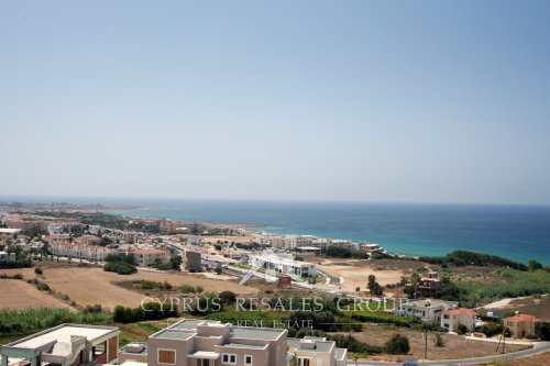 View of Paphos coastline from Melanos in Chloraka, Cyprus